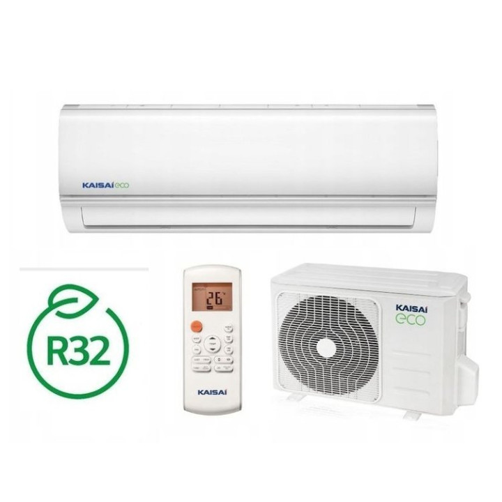 KLIMATYZATOR Ścienny KAISAI ECO 2,6kW Pilot HEPA Zestaw 7mb