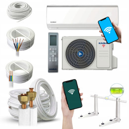 Klimatyzacja ścienna KAISAI FLY 3,5kW Pilot WiFi Wydajny mocny Zestaw 3mb