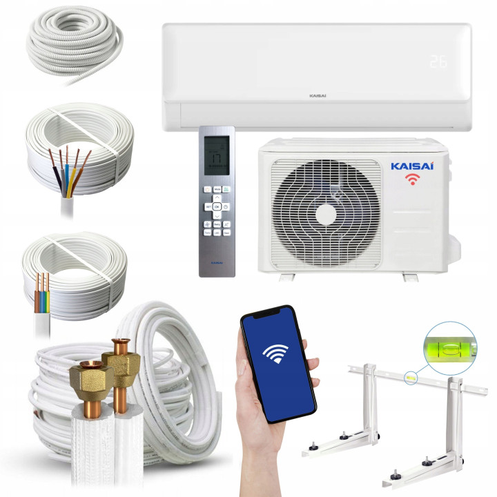 Klimatyzacja Kaisai FLY+ 2,6kW WiFi Mocny wydajny z funkcją Zestaw 7mb