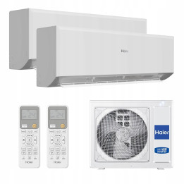 Klimatyzacja HAIER Multisplit 2x Revive Plus 3D Wydajny Wifi 60m2 dom 5,5kW
