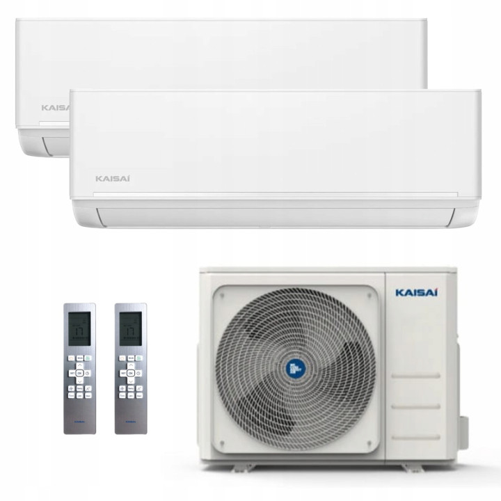 KAISAI Multisplit 2x ICE White Hepa do 60m2 do mieszkania iFeel WiFi 5,5kW