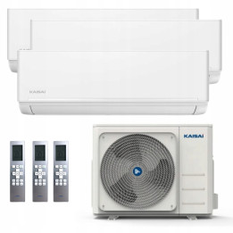 Klimatyzacja KAISAI Multisplit 3x ICE White Hepa do 90m2 WiFi 5+2x2,5kW