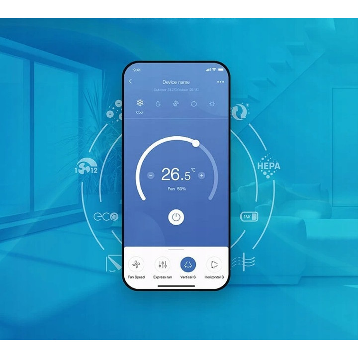 Klimatyzacja KAISAI Multisplit 3x ICE White Hepa do 90m2 WiFi 5+2x2,5kW