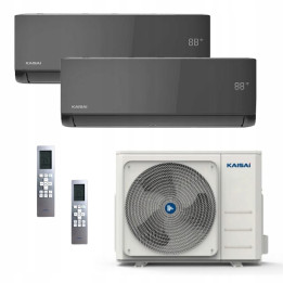 KAISAI Multisplit 2x ICE Black Hepa do 60m2 do mieszkania iFeel WiFi 5,5kW