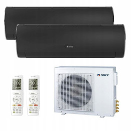 Klimatyzacja Gree Multisplit 2x FAIRY DARK Grafit wydajny do 50m2 WiFi 3D