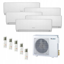 Klimatyzacja Gree MULTISPLIT 5x Pular PRO White 180m2 do domu biura 3D WiFi