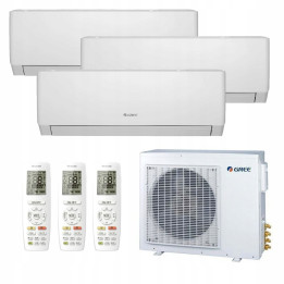 Klimatyzacja Gree Multisplit 3x Pular PRO White 2,7kW 80m2 WiFi