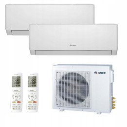 Gree Multisplit 2x Pular PRO White Biały 2,7kW 50 m2 do mieszkania 3D WiFi