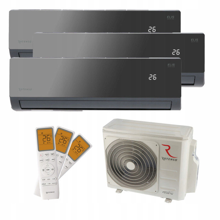 Klimatyzacja Multisplit ROTENSO ELIS X WIFI 2x 2,6kW 1x 3,5kW do mieszkania