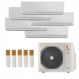 Klimatyzacja Multisplit ROTENSO 5x ELIS WIFI 150m2 do domu Silver 13kW
