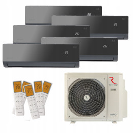 Klimatyzacja Multisplit ROTENSO 5x ELIS WIFI 150m2 do domu 5 pokoi 13kW