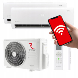 ROTENSO Multisplit 2x UKURA do grzania Hepa do 55 m2 WiFi 5,2KW GRZAŁKI