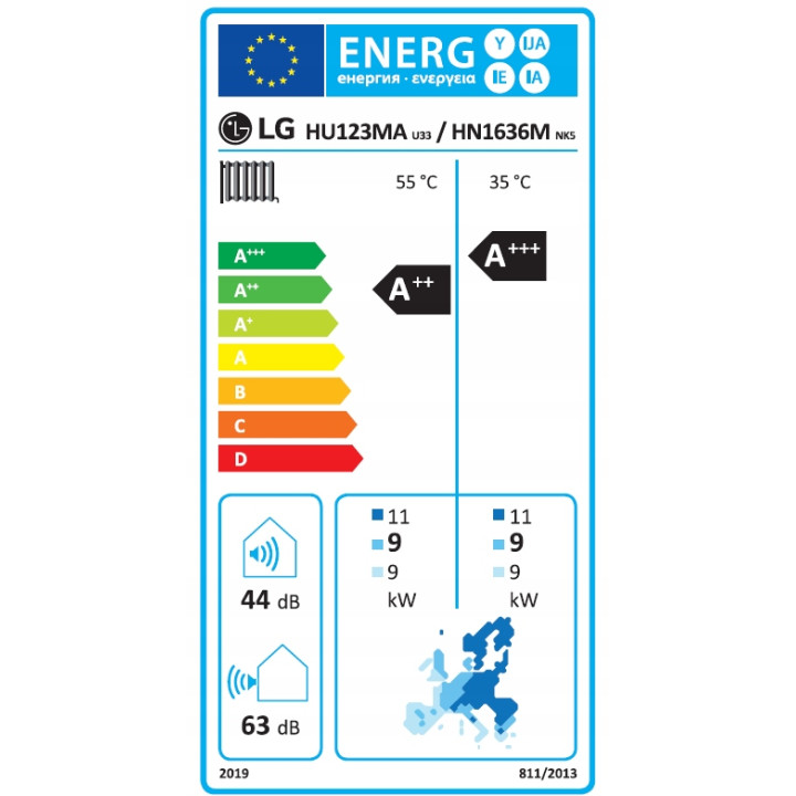 Pompa ciepła LG HU123MA.U33 12 kW