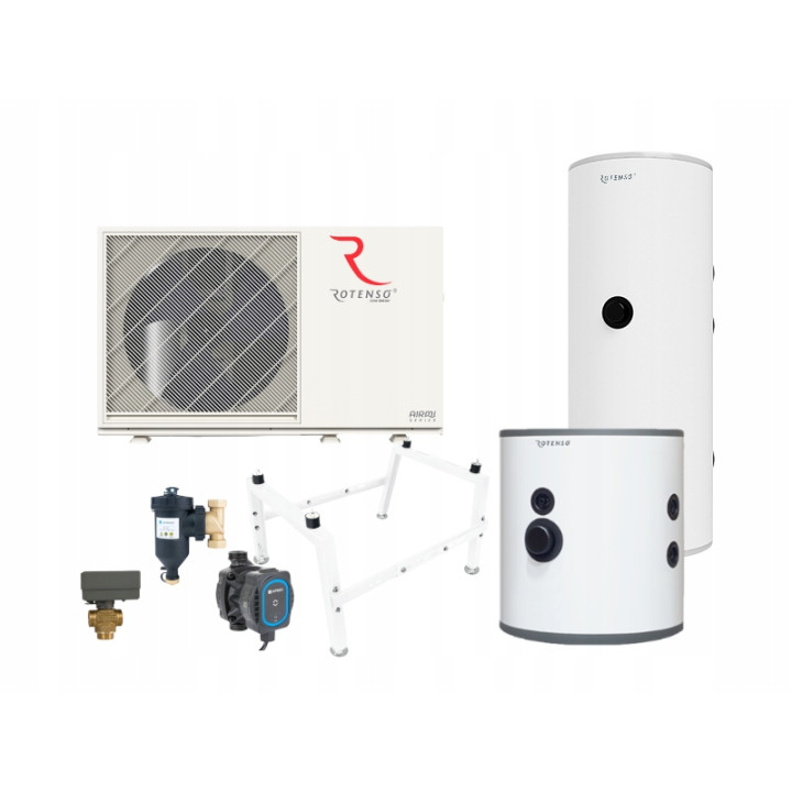 Kompletna Kotłownia Pakiet Premium Rotenso Airmi Monoblock White 10kW