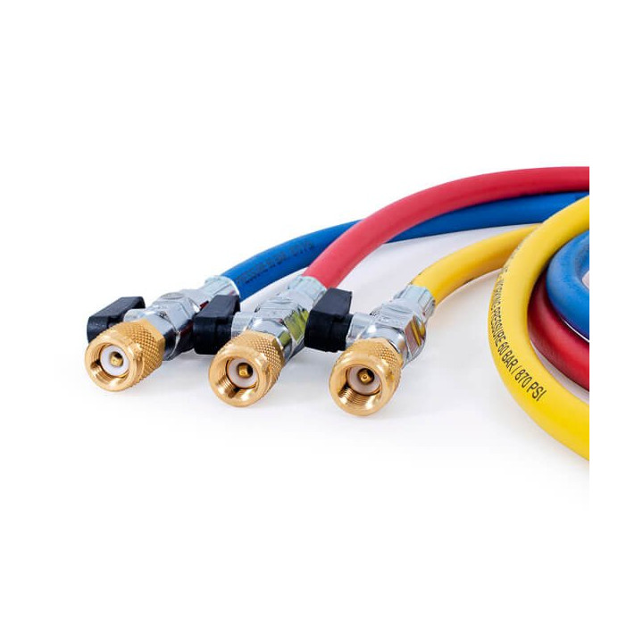 Zestaw węży serwisowych Refco 150 cm z zaworem CA-CCL-60 1/4