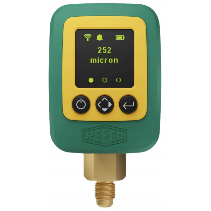 Wakuometr elektroniczny REFCO REFVAC-RC do pomiaru próżni