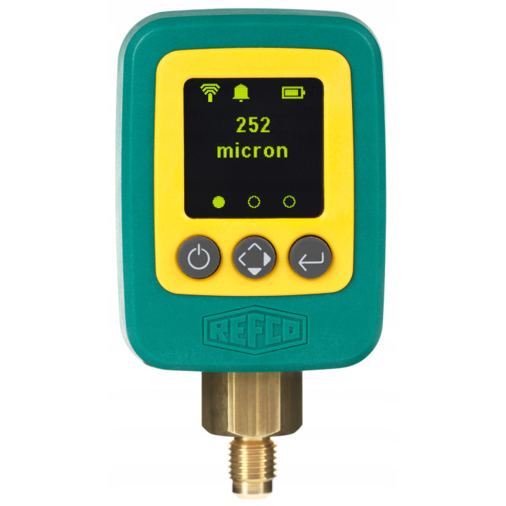 Wakuometr elektroniczny REFCO REFVAC-RC do pomiaru próżni