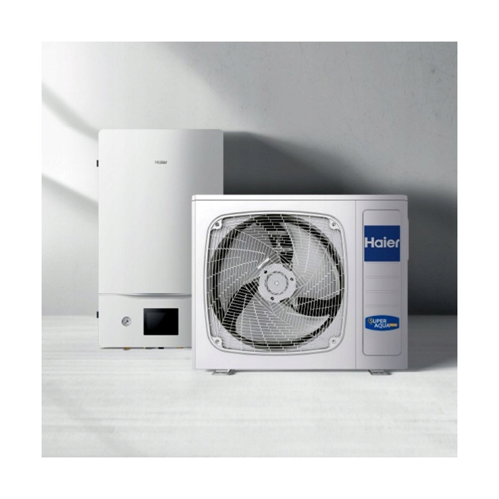 Pompa Ciepła Split Haier SUPER AQUA 8 kW CO+CWU Ciche Ogrzewanie Grzanie