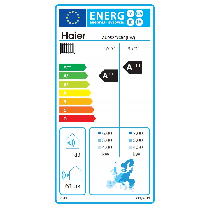 Pompa ciepła Haier Super Aqua 5kW Monoblok Sterownik w zestawie