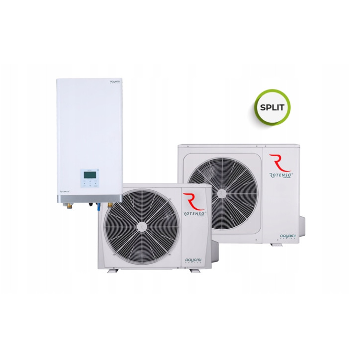 Pompa ciepła Rotenso Aquami Split 12kW AQS120X3o AQS160X13i Ogrzewanie Zima