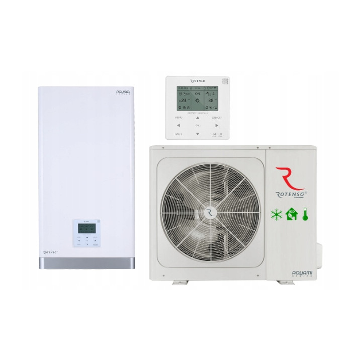 Pompa ciepła Rotenso Aquami Split 16kW AQS160X3o AQS160X13i Ogrzewanie Zima