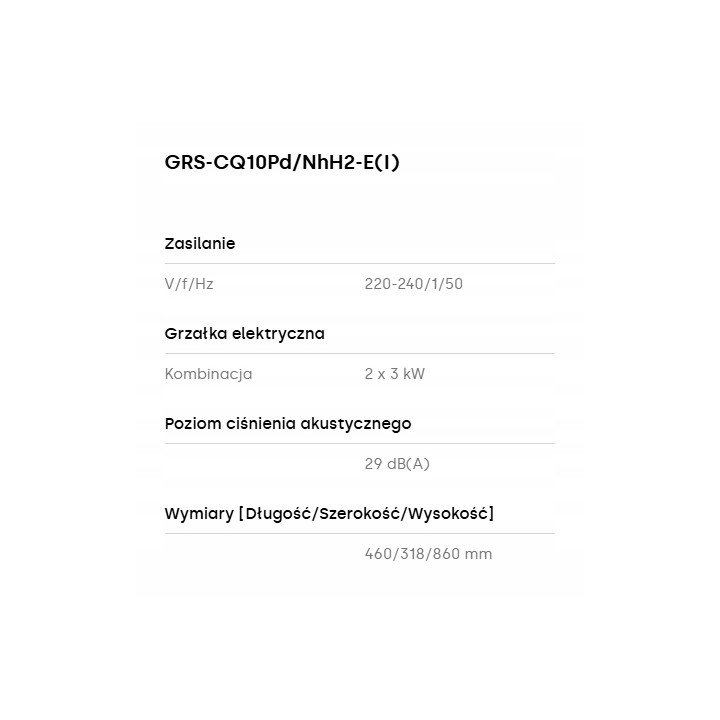 Pompa ciepła Gree Versati Split 10kW