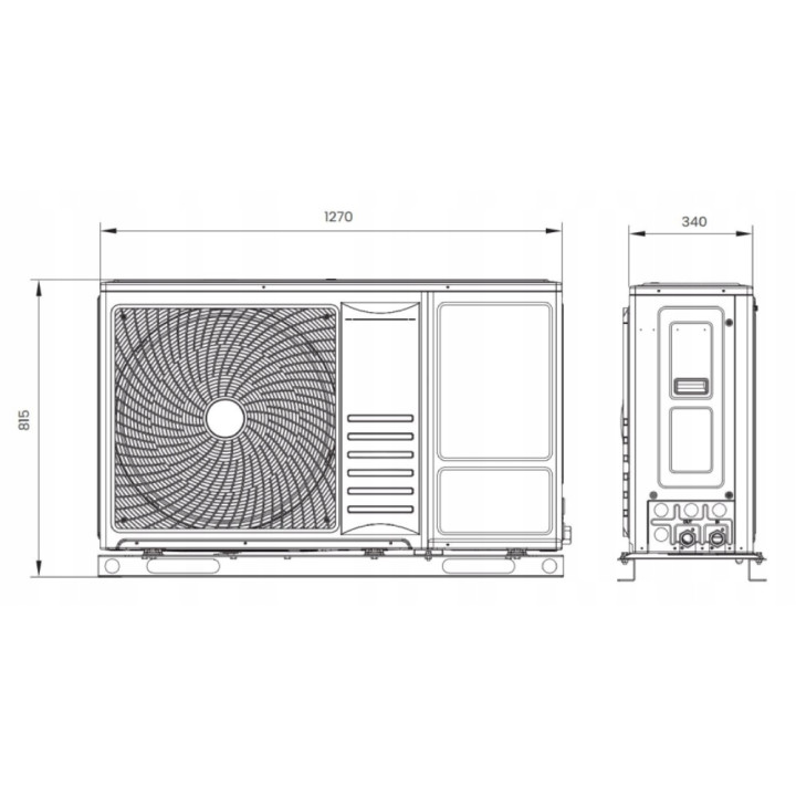 Pompa Ciepła Monoblok 8 kW A+++ Hisense AHZ-080HCDS1