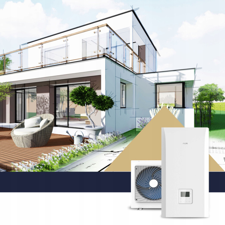 Wydajna Pompa Ciepła AUX 16 kW Split CO+CWU Ogrzewanie Idealna do domu