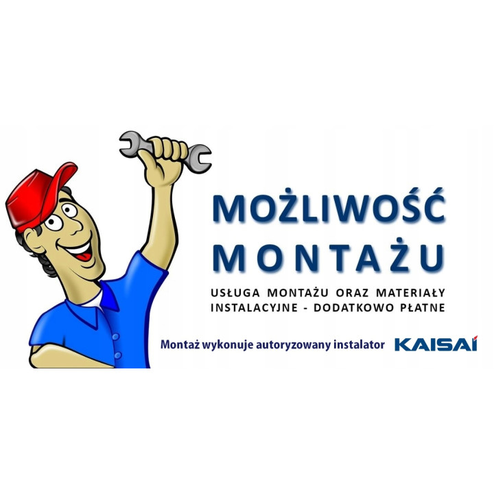 Wydajna Pompa Ciepła KAISAI 6kW Split STEROWNIK Ogrzewanie Grzanie