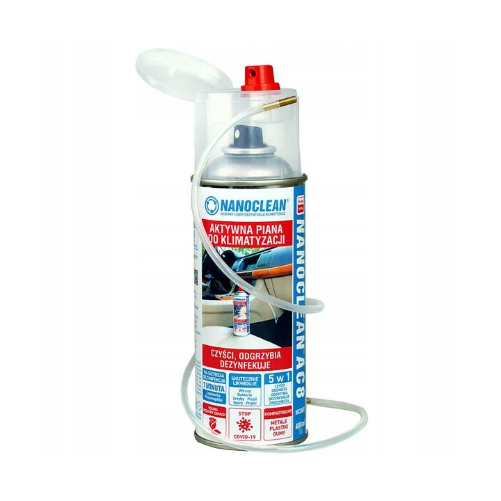 Aktywna piana do dezynfekcji klimatyzacji Nanoclean AC8 400 ml