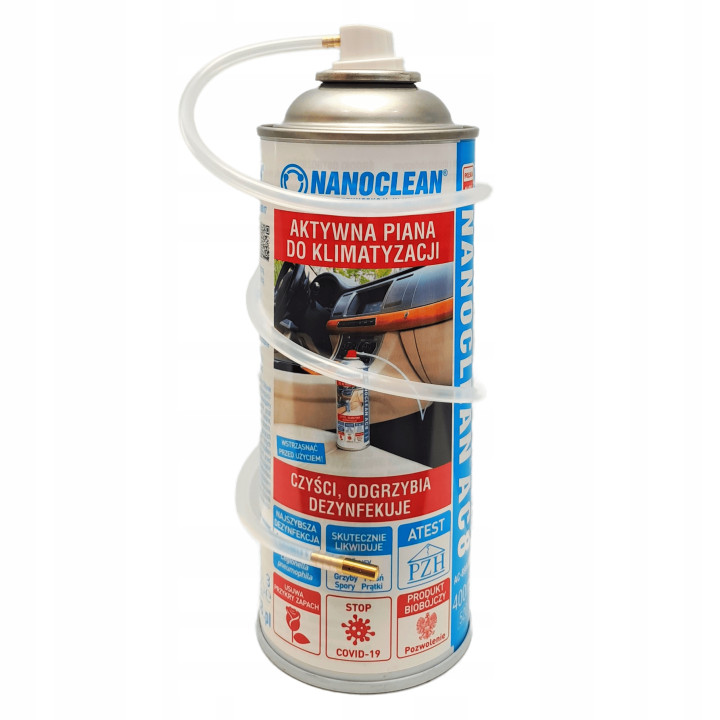 Aktywna piana do dezynfekcji klimatyzacji Nanoclean AC8 400 ml