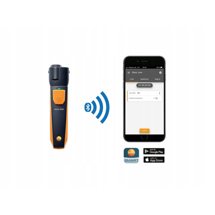 Termohigrometr SmartSonda Bluetooth Testo 605i pomiar wilgotności