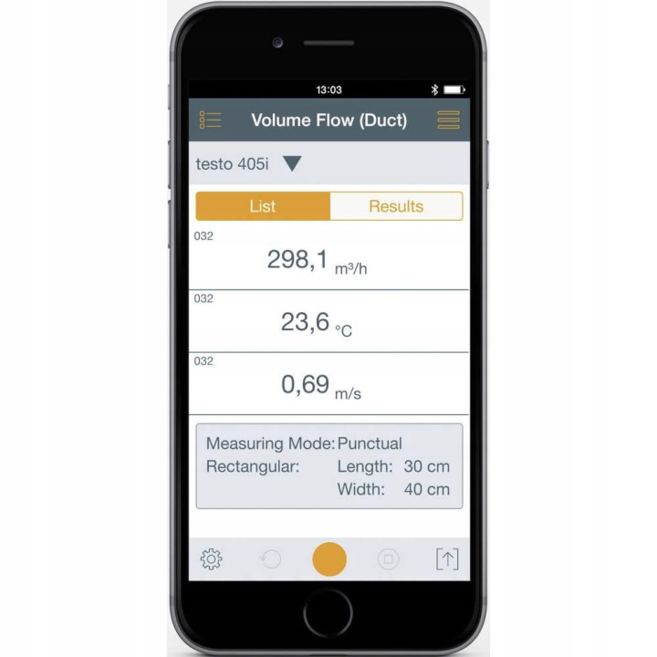 Termoanemometr Testo 405i SmartSonda Bluetooth do pomiaru HVAC