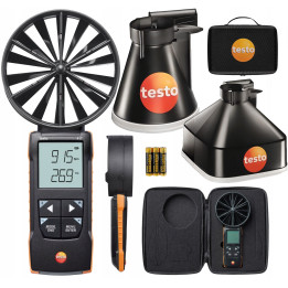 Testo 417 Zestaw 2 anemometr wiatraczkowy z teleskopem prostownicą
