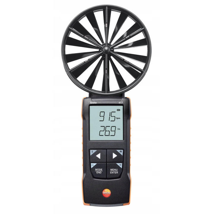 Testo 417 Zestaw 2 anemometr wiatraczkowy z teleskopem prostownicą
