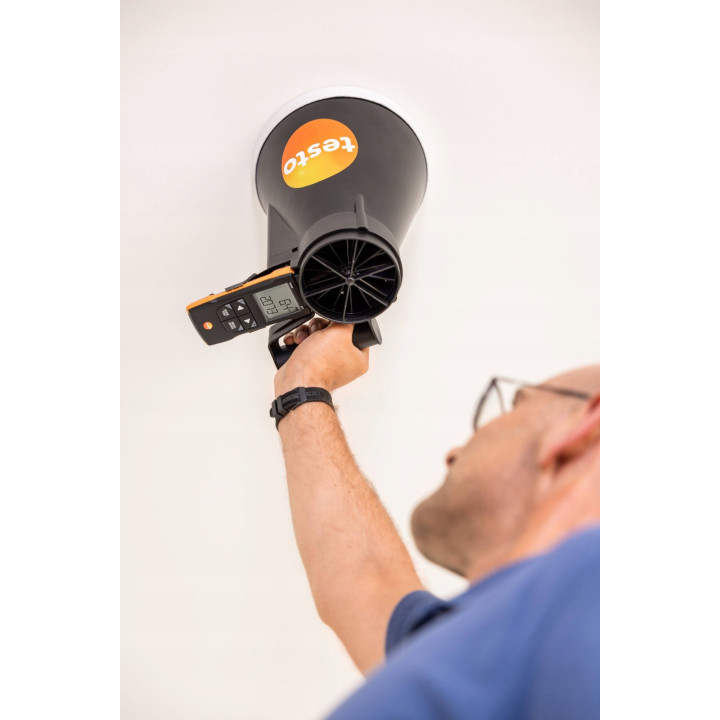 Testo 417 Zestaw 2 anemometr wiatraczkowy z teleskopem prostownicą