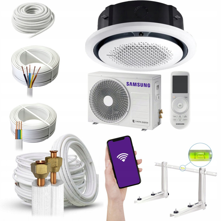 Klimatyzator kasetonowy Samsung 360 CAC Premium 10,0 kW R32 WiFi Zestaw 6mb
