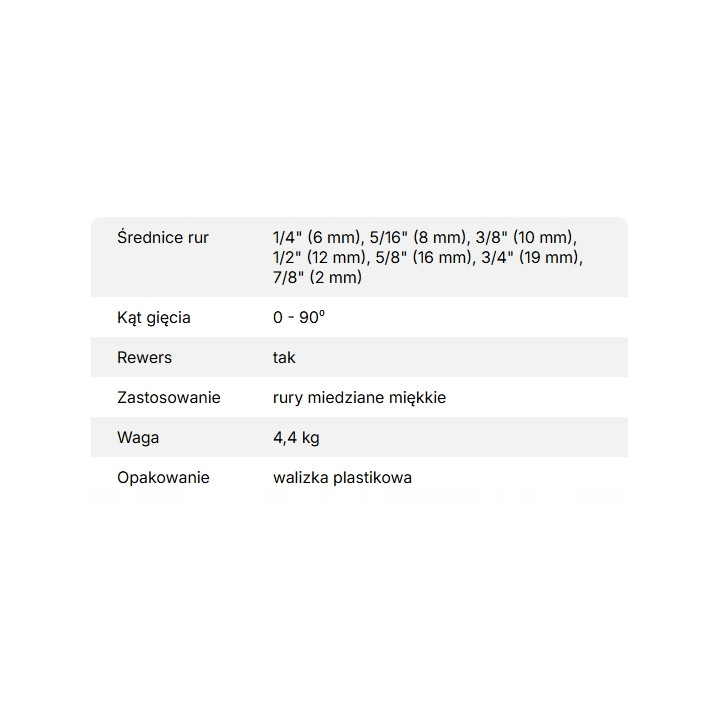 Giętarka kuszowa VALUE VBT-CB1R