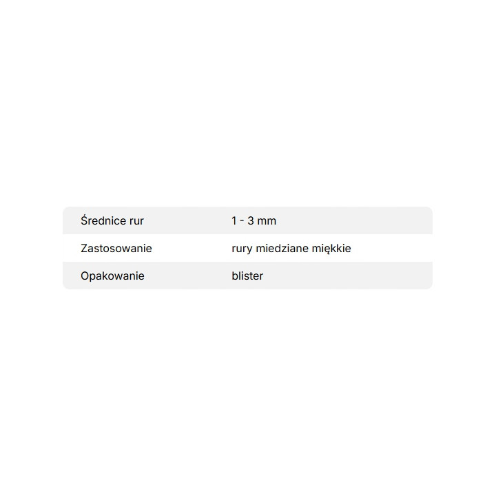 Nóż do cięcia kapilar Value VRT-101