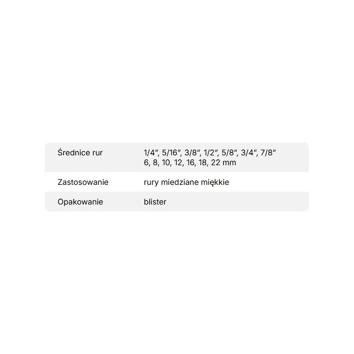 Roztłaczarka ręczna do rur miedzianych VALUE VST-22B