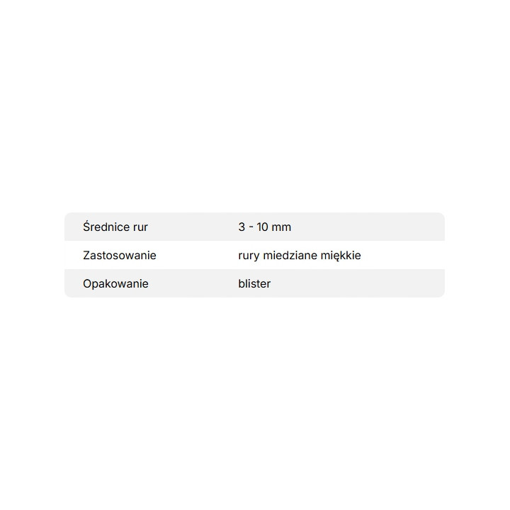 Szczypce zaciskowe VALUE VRT-102 do rurek miedzianych i aluminiowych