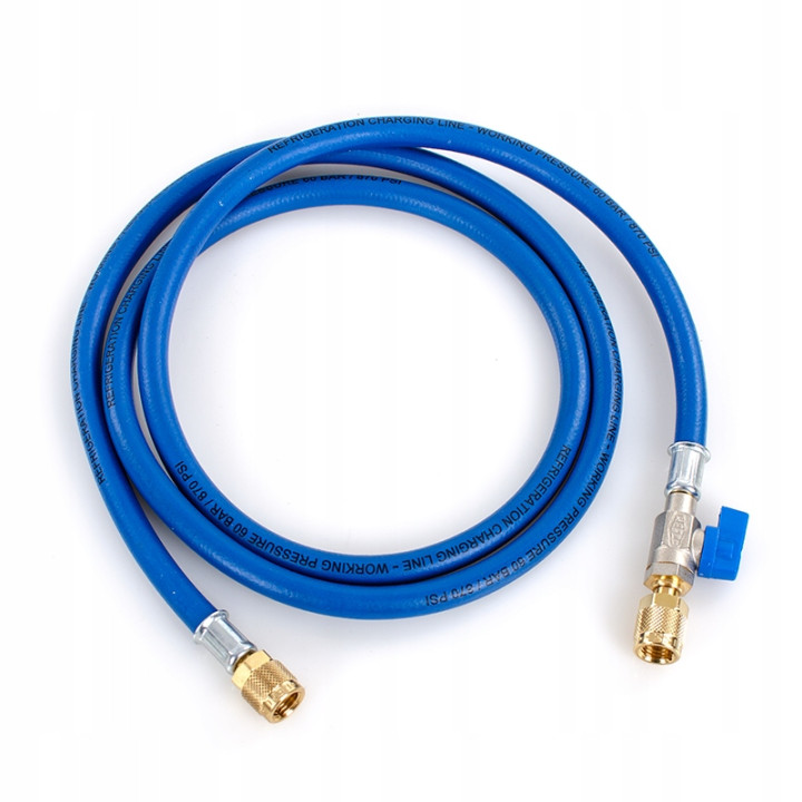 Wąż serwisowy niebieski 150 cm 1/4" x 1/4" Refco CL-60-B 9881251