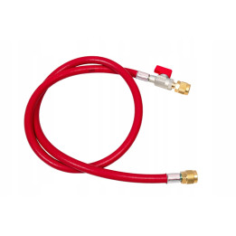 Wąż serwisowy 1/4" z zaworem Refco 90cm CA-CL-36-R ciśnieniowy