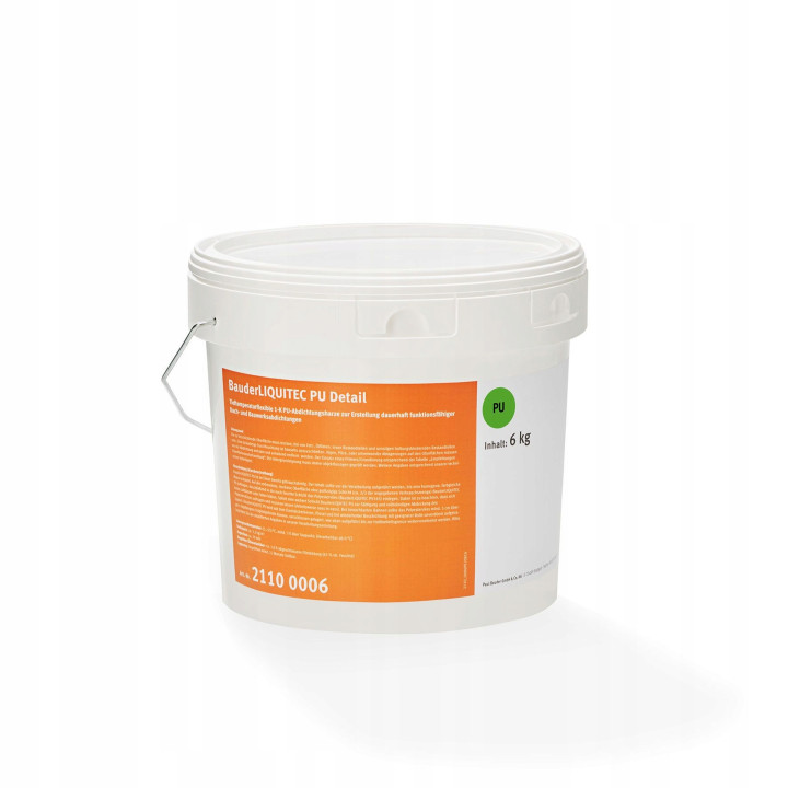 Płynna membrana Bauder Liquitec PU obróbka detali 6KG Jasny Szary RAL 7040