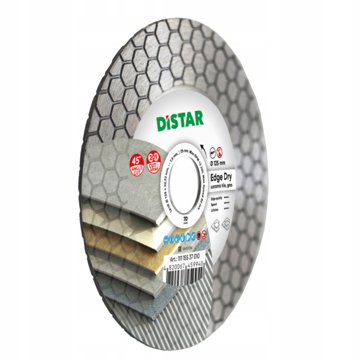 Tarcza diamentowa Distar Edge Dry 125 x 22,2 mm