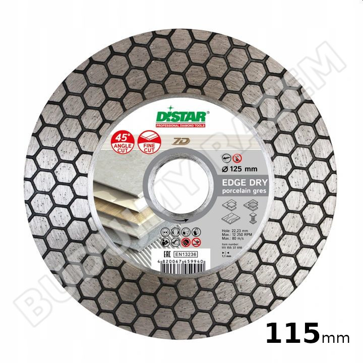 Tarcza diamentowa Distar Edge Dry 125 x 22,2 mm