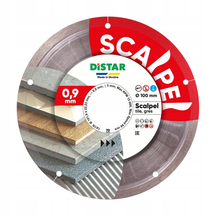 Distar Scalpel cienka tarcza tnąca diamentowa 100 mm x 22,23