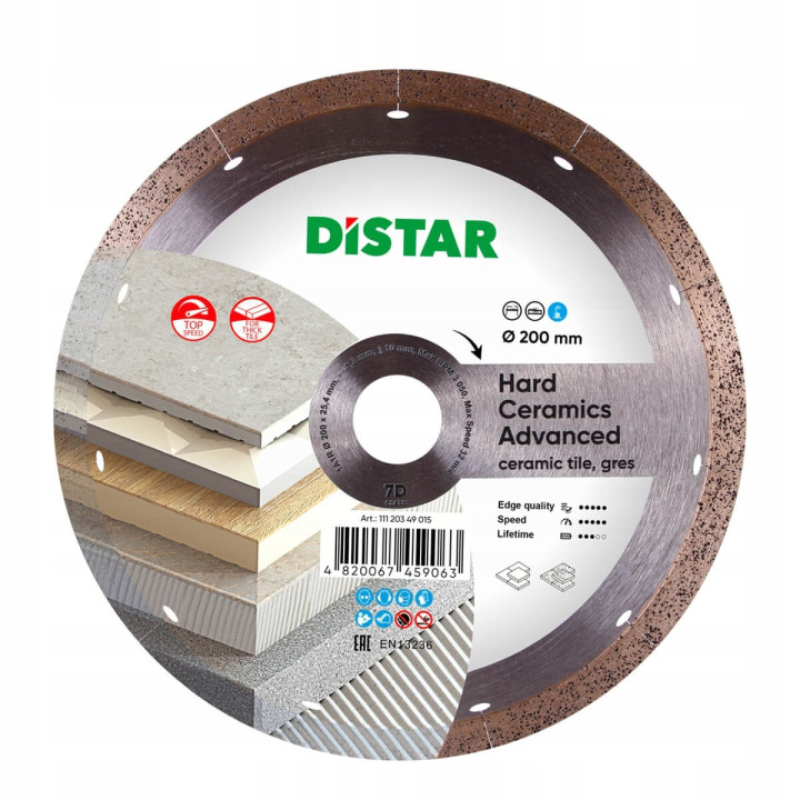 Tarcza tnąca diamentowa 200x25,4mm Distar 11120349015