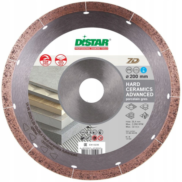 Tarcza tnąca diamentowa 200x25,4mm Distar 11120349015