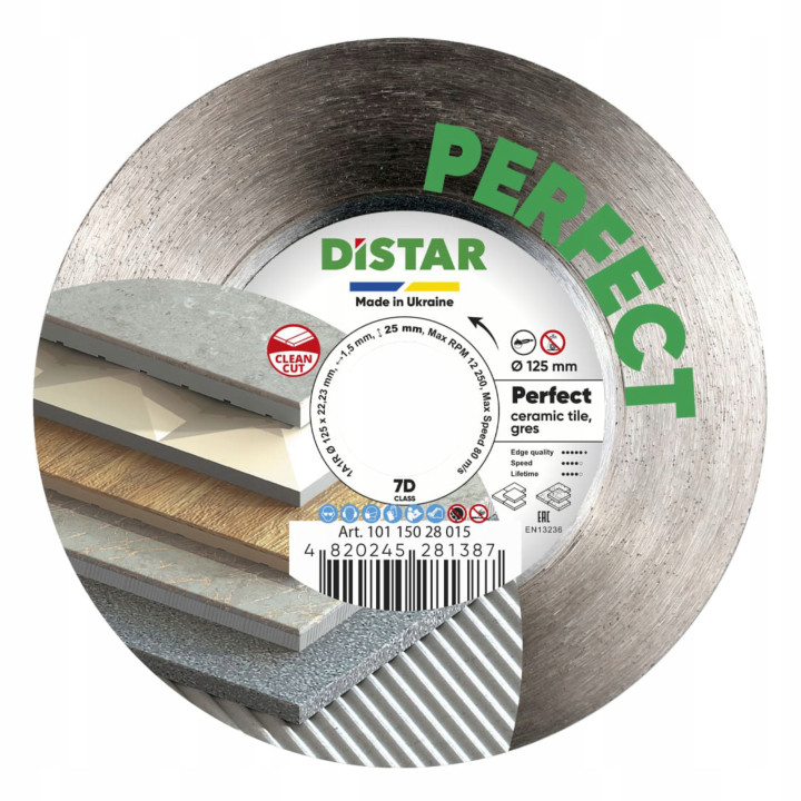 Tarcza diamentowa 125mm Distar Perfect gres